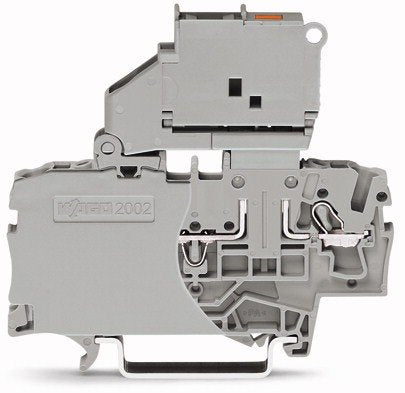 Wago 2002-1611/1000-836 2-Conductor Fuse Disconnect Terminal Block with pivoting Fuse holder