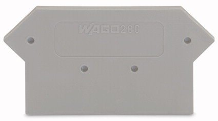 Wago 280-330 | TERMINAL BLOCK END COVER, SPRING CLAMP 5MM