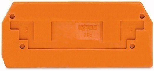 Wago END PLATE - ORANGE 282-328