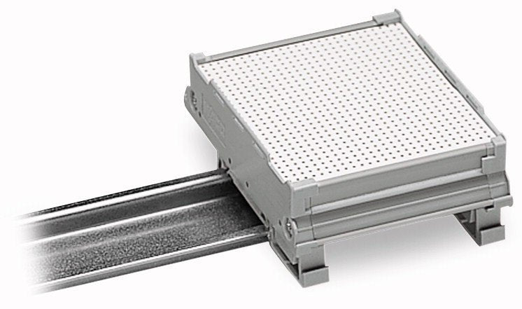 Wago 288-602 | Fixing foot for DIN 35 rail, gray