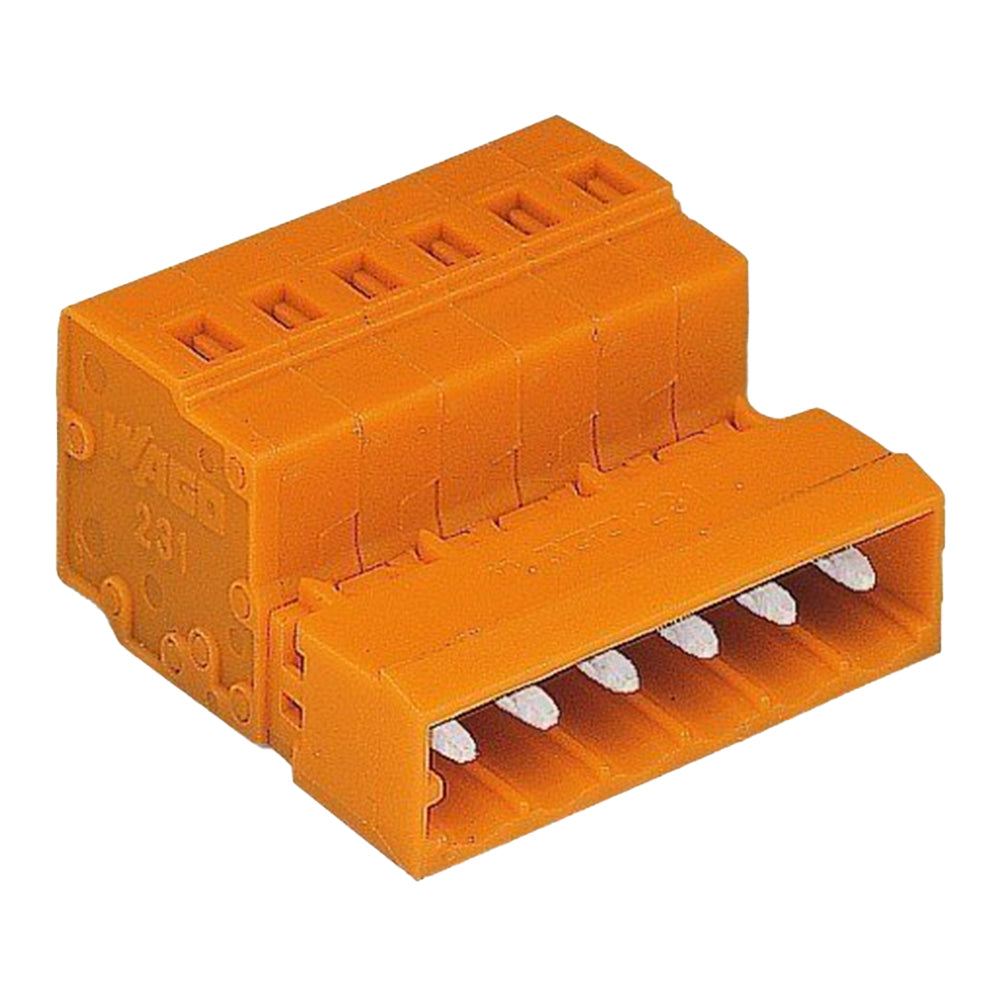 Wago 231-640 Male Connector 10-pole Pin Spacing 5.08mm / 0.2in