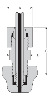 HiP 20-3LM12 Anti-Vibration Gland Assembly Medium Pressure