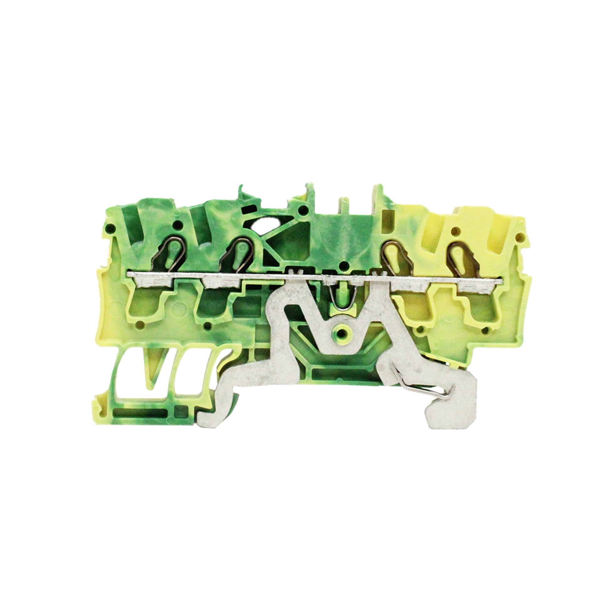 Wago 2002-1407 | 4-COND GROUND TERMINAL BLOCKS, 22-12 AWG GREEN/YELLOW