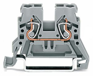 Wago 870-901 | TERMINAL BLOCK SPRING CLAMP, 28-12AWG 20/5AMP 2/C 5MM, GRAY