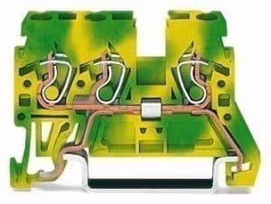 WAGO 870-687 3-Conductor Ground Terminal Block