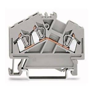 Wago 280-641 3 | TERMINAL BLOCK SPRING MULTI, 5MM 600V/20A/28-12AWG, 1CON-2CON